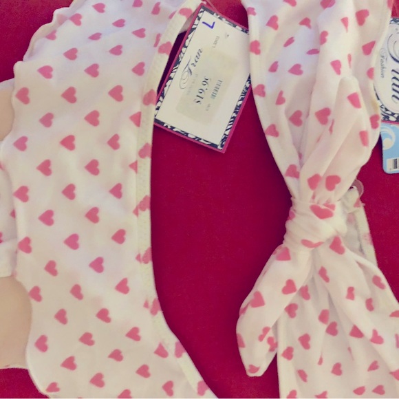 TRAN Pink Sweetheart Bikini Size Large NEW WITH TAGS - Picture 1 of 6